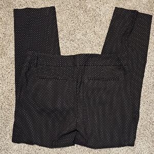 Dalia Collection Black and White Polka Dot Pants